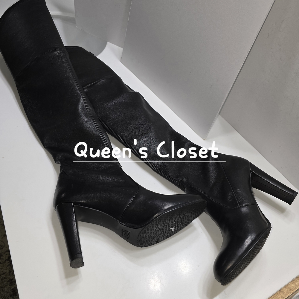 Stuart Weitzman Leather Thigh High Boots
